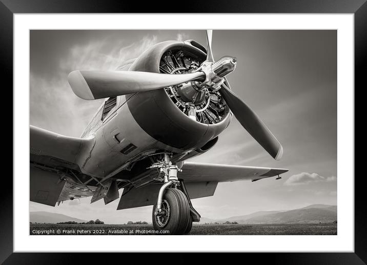 propeller of a trojan t28 Framed Mounted Print by Frank Peters