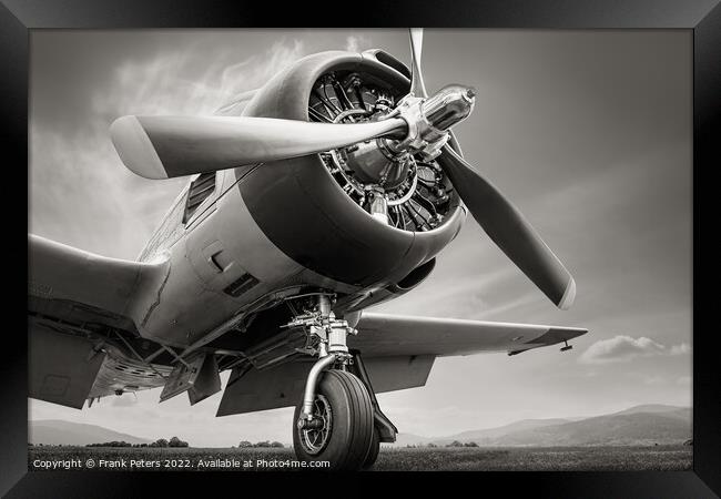 propeller of a trojan t28 Framed Print by Frank Peters