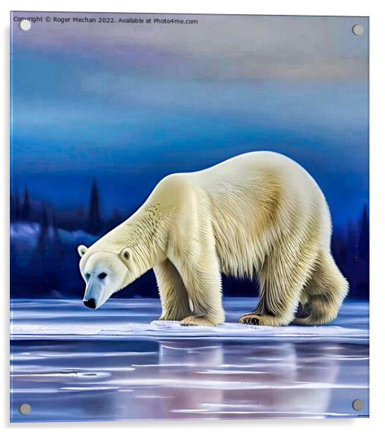 Arctic Majesty Acrylic by Roger Mechan