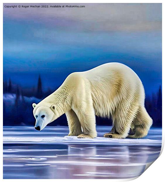 Arctic Majesty Print by Roger Mechan