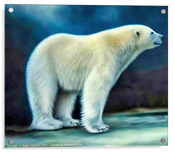 Arctic Ruler Acrylic by Roger Mechan