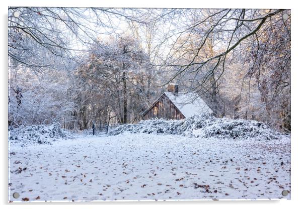 Cabin in the Woods Acrylic by Graham Custance