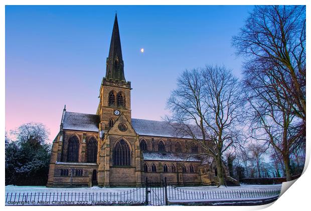 Wentworth Church Rotherham  Print by Alison Chambers