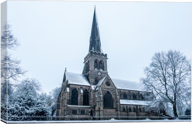 Wentworth Church Christmas Canvas Print by Apollo Aerial Photography