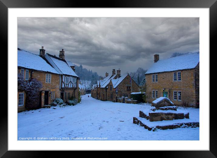 Castle Combe, Cotswolds Framed Mounted Print by Graham Lathbury