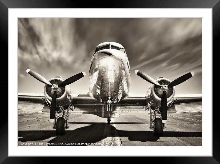 douglas DC3 Framed Mounted Print by Frank Peters