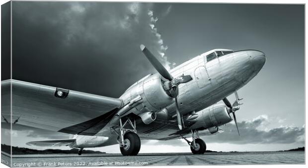 aircraft Canvas Print by Frank Peters
