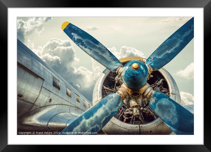 propeller Framed Mounted Print by Frank Peters