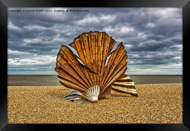 The Scallop at Aldeburgh Framed Print by DAVID FLORY