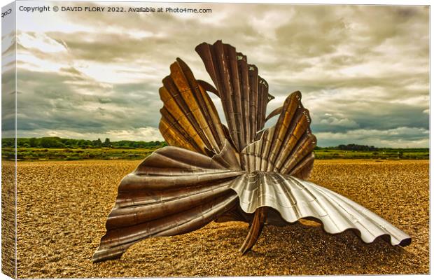 The Scallop at Aldburgh Canvas Print by DAVID FLORY