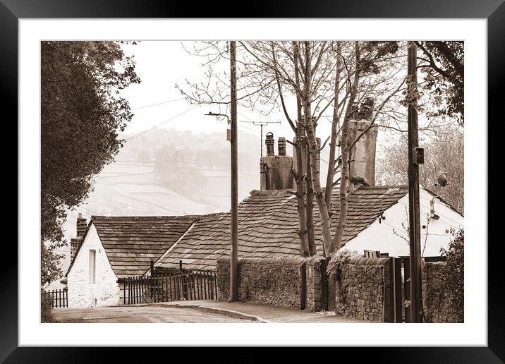 Scenes of Yorkshire 08 Sepia Framed Mounted Print by Glen Allen