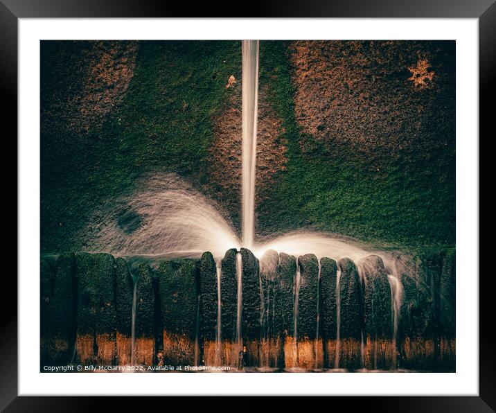 Waterfalls  Framed Mounted Print by Billy McGarry