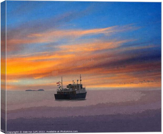 OFF INTO THE SUNET argyll and bute Canvas Print by dale rys (LP)