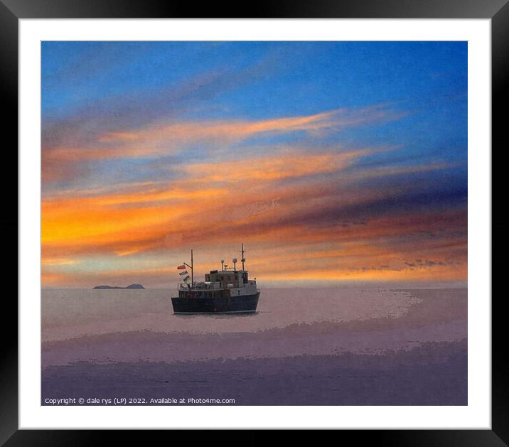 OFF INTO THE SUNET argyll and bute Framed Mounted Print by dale rys (LP)