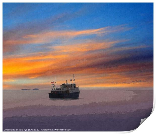 OFF INTO THE SUNET argyll and bute Print by dale rys (LP)