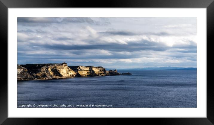 The Strait of Bonifacio Framed Mounted Print by DiFigiano Photography