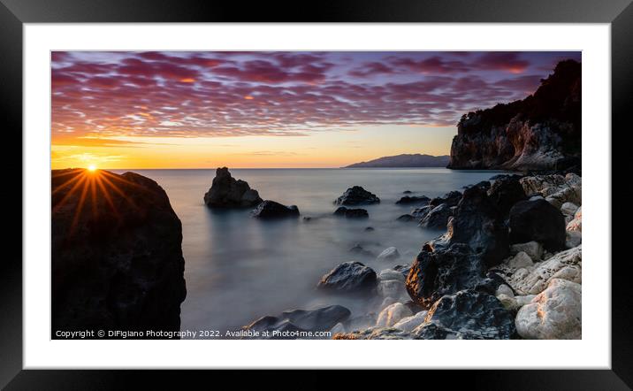 Cala Gonone Framed Mounted Print by DiFigiano Photography