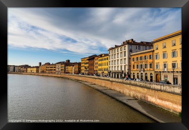 Pisa Riverfront Framed Print by DiFigiano Photography