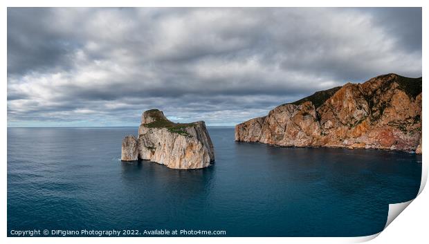 The Shores of Porto Flavia Print by DiFigiano Photography