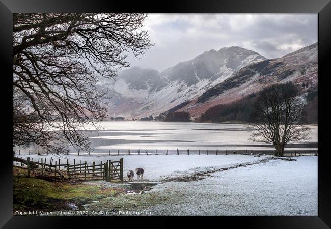 Buttermere Winter's Morning Framed Print by geoff shoults