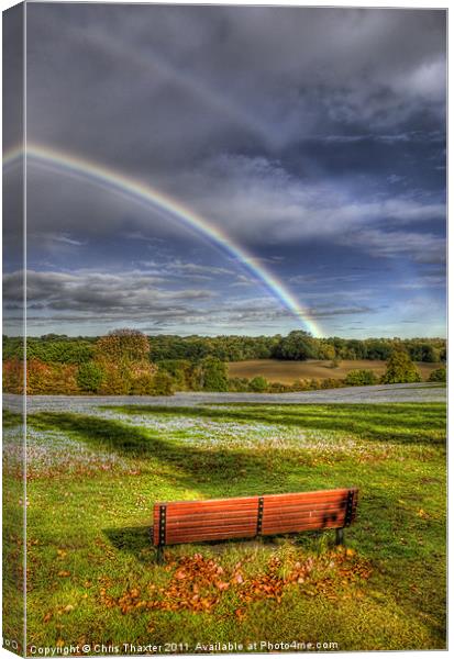 Rainbow View Canvas Print by Chris Thaxter