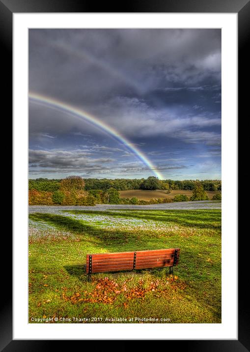Rainbow View Framed Mounted Print by Chris Thaxter