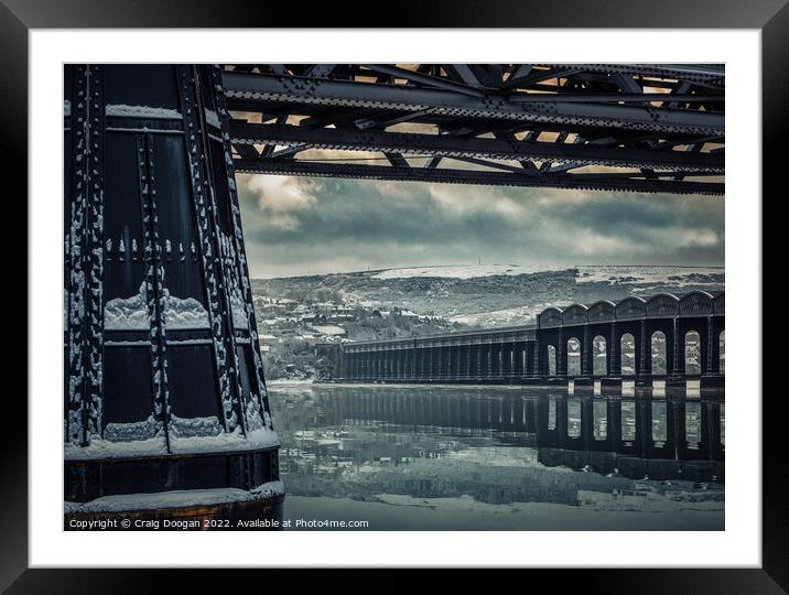 Tay Rail Bridge - Dundee - Wormit Framed Mounted Print by Craig Doogan