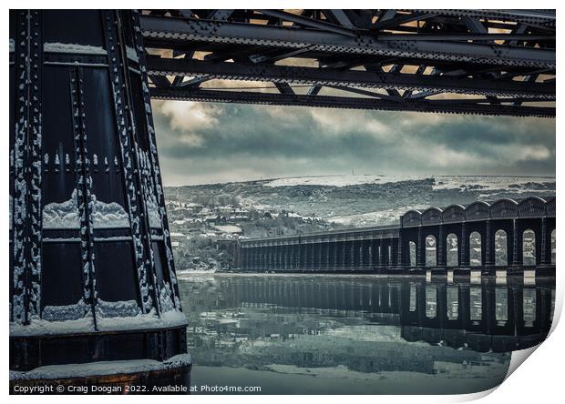 Tay Rail Bridge - Dundee - Wormit Print by Craig Doogan
