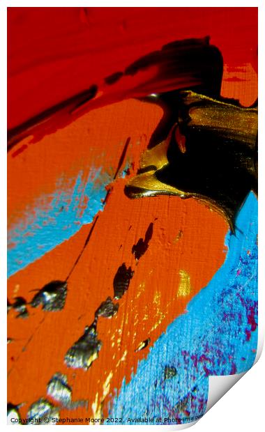 Abstract 514 Print by Stephanie Moore