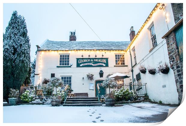 The Local. George and Dragon Print by Apollo Aerial Photography