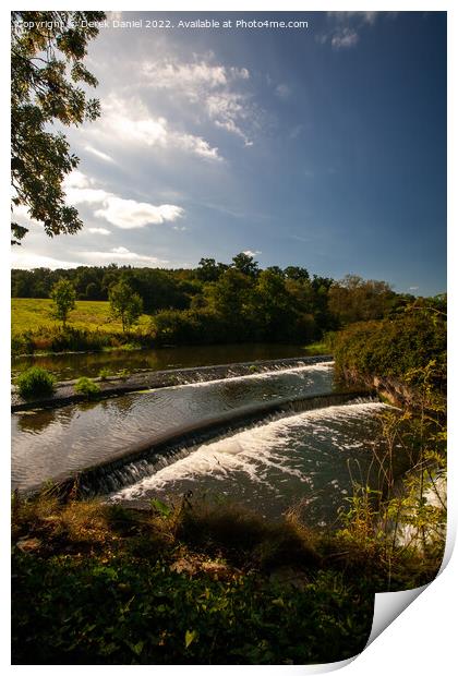 The Majestic Stepped Weir Print by Derek Daniel