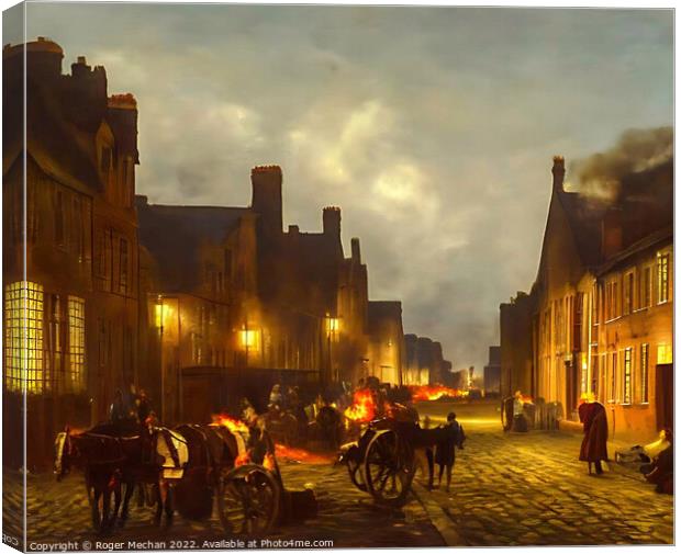 Holland's Medieval Farrier Street Canvas Print by Roger Mechan