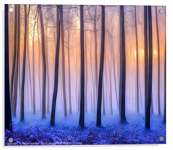 Autumnal Sunrise Acrylic by Roger Mechan