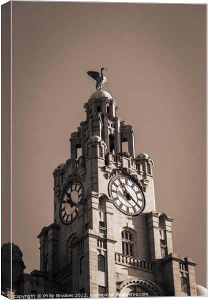 Royal Liver Building Canvas Print by Philip Brookes