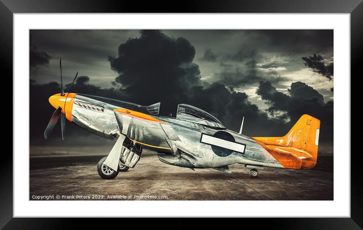 mustang p51 Framed Mounted Print by Frank Peters