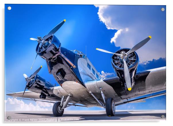 junkers ju 52 Acrylic by Frank Peters