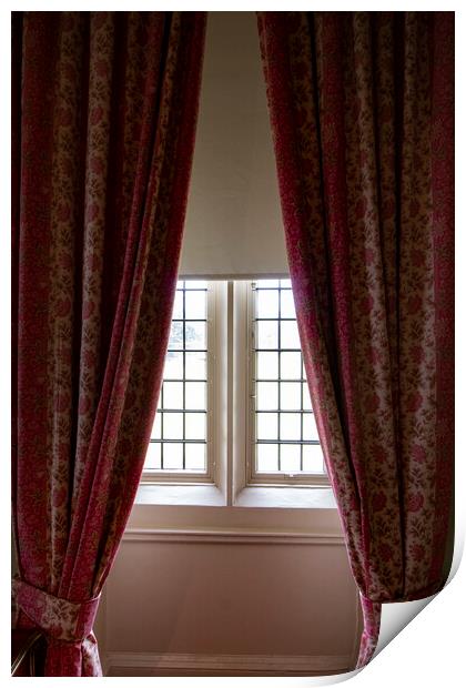 Curtains and Windows Print by Glen Allen