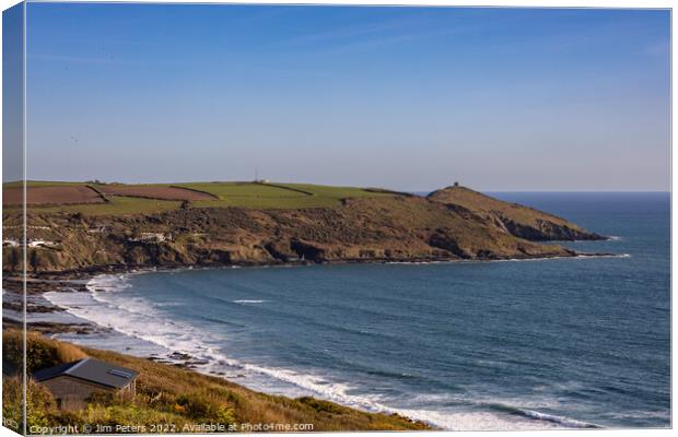 Rame Head in the spring sunshine Canvas Print by Jim Peters