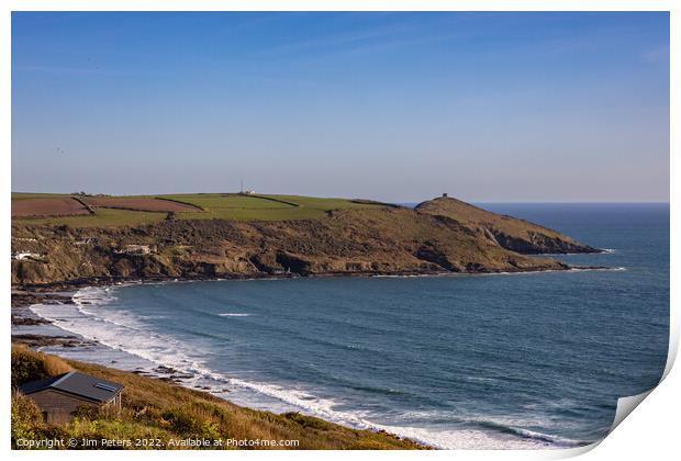 Rame Head in the spring sunshine Print by Jim Peters
