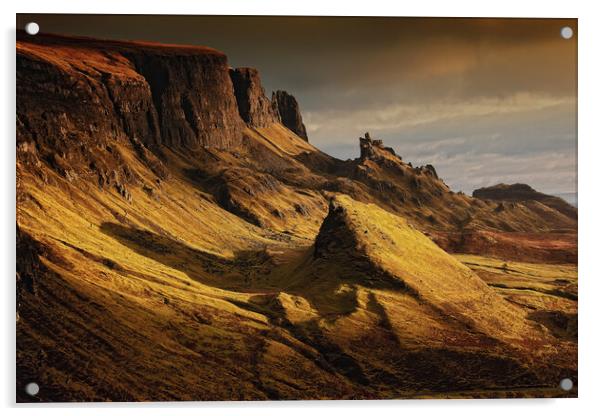 The Storr, Isle of Skye, Sunrise Acrylic by Elizabeth Hudson