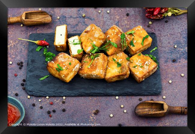 Delicious tofu cheese Framed Print by Mykola Lunov Mykola