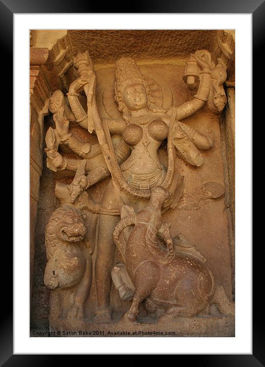 Goddess Of History Framed Mounted Print by Satish Babu