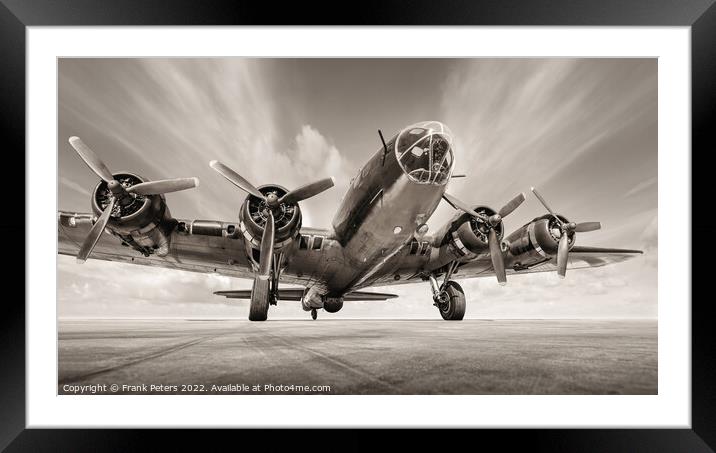 b17 bomber Framed Mounted Print by Frank Peters