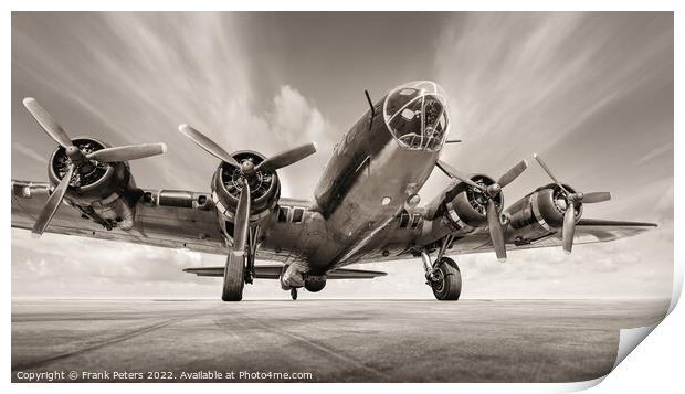 b17 bomber Print by Frank Peters