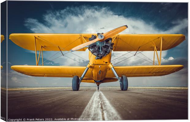 biplane Canvas Print by Frank Peters