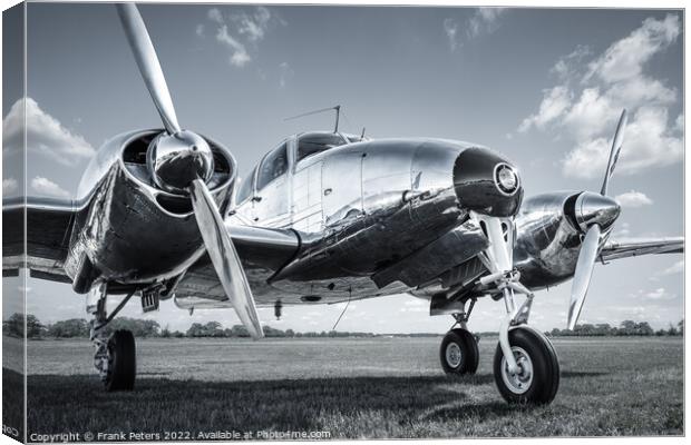 airplane Canvas Print by Frank Peters