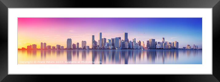 miami Framed Mounted Print by Frank Peters