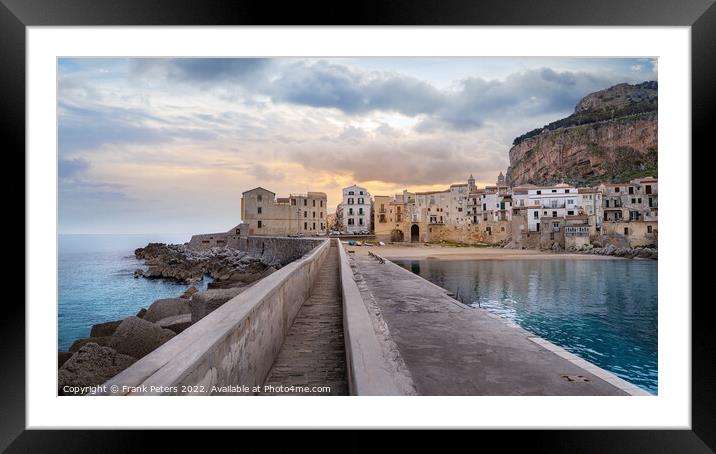 cefalu, italy Framed Mounted Print by Frank Peters