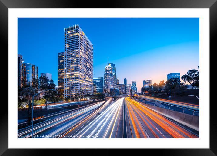 los angeles Framed Mounted Print by Frank Peters