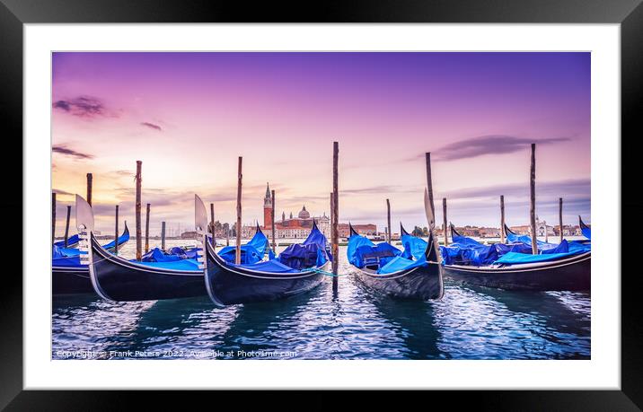 venice Framed Mounted Print by Frank Peters